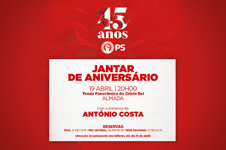 Jantar de aniversário em Almada